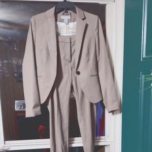 H&M Beige 2pc Suit